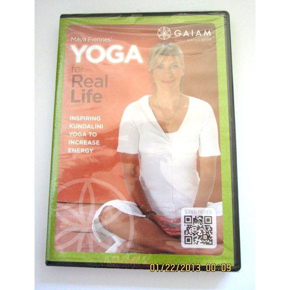 Maya Fiennes Yoga for Real Life DVD Video - Gaiam - Kundalini Yoga - NEW SEALED - Picture 1 of 3